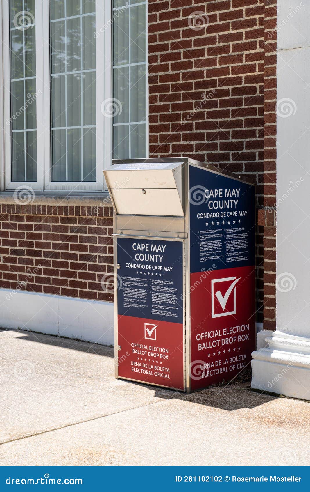 Cape May County Official Election Ballot Drop Box Editorial Photography