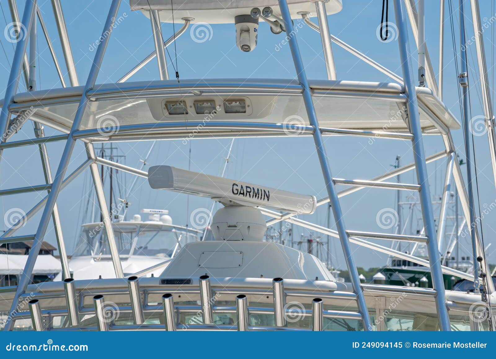 Garmin Marine Radar Antenna Mounted on a Boat Editorial Image - Image of  location, travel: 249094145