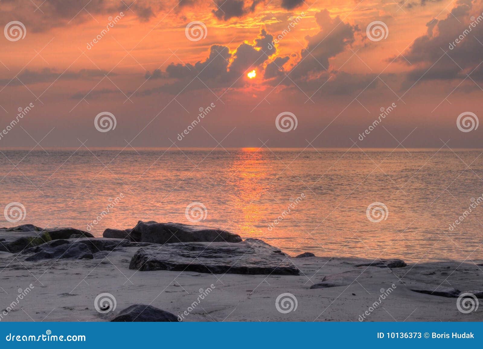 Cape May Sunset at July stock image. Image of jersey 10136373