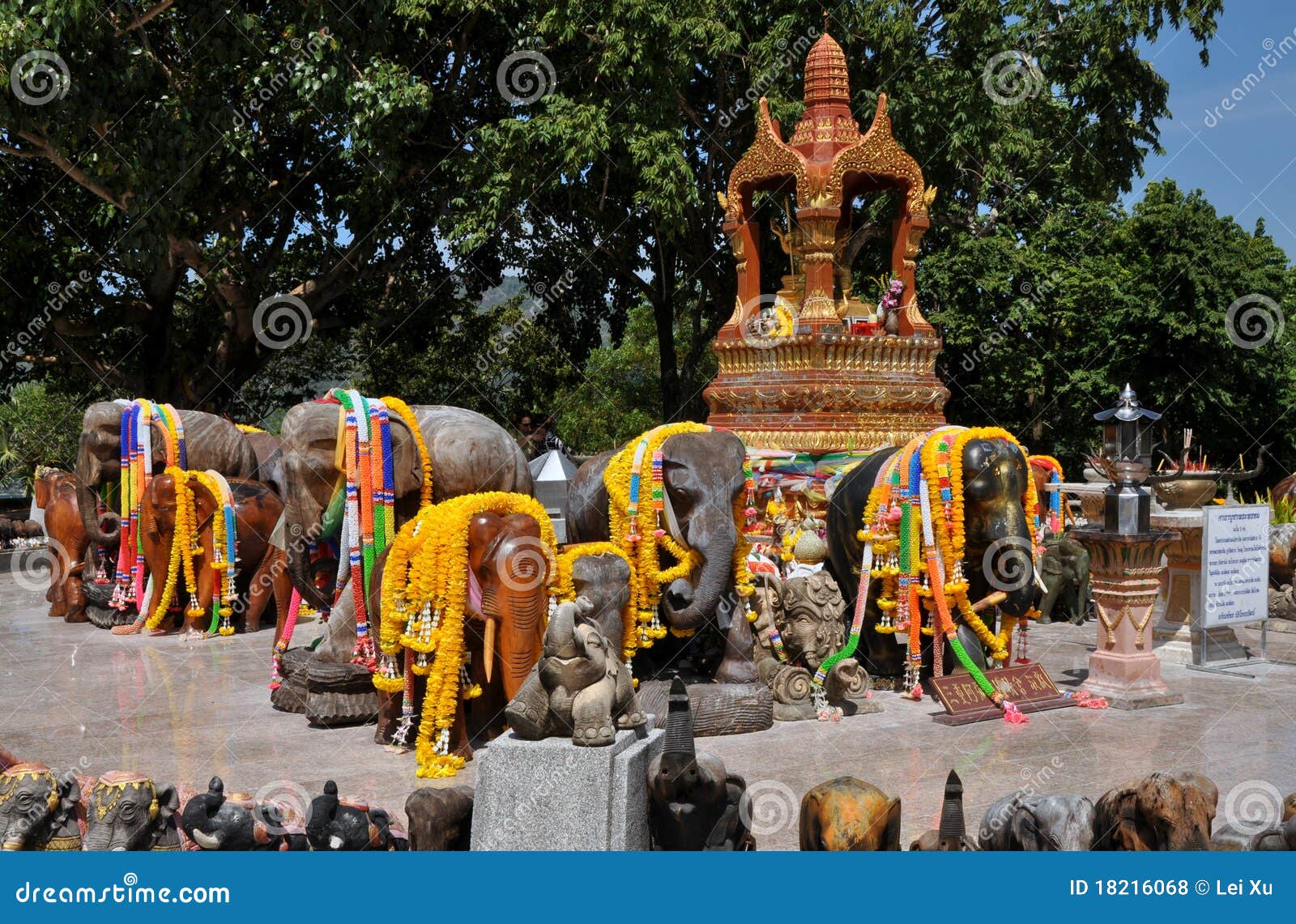 Cape Promthep, Thailand: Elephant Shrine Editorial Stock Photo - Image ...