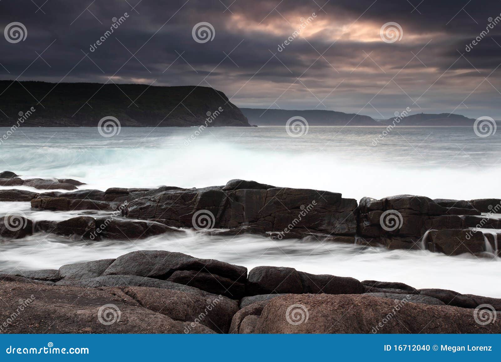 Cape Spear stock photo. Image of water, long, canada 16712040