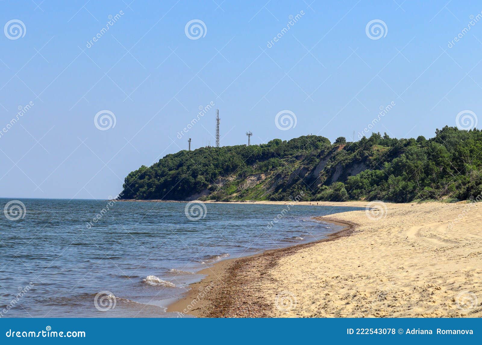 cape taran. the coast of the baltic sea