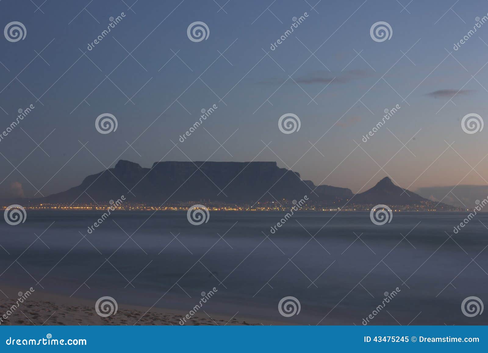 cape town - bloubergstrand south africa with a view of table mountain