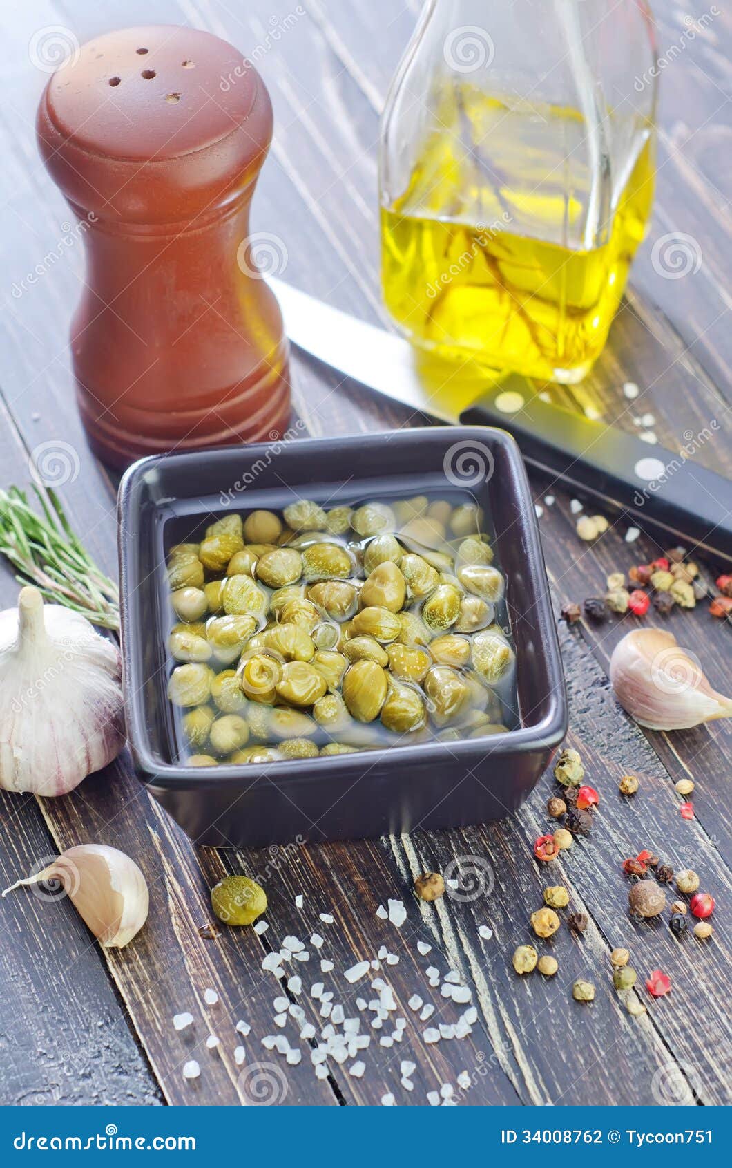 Capers stock photo. Image of ingredients, buds, gourmet 34008762