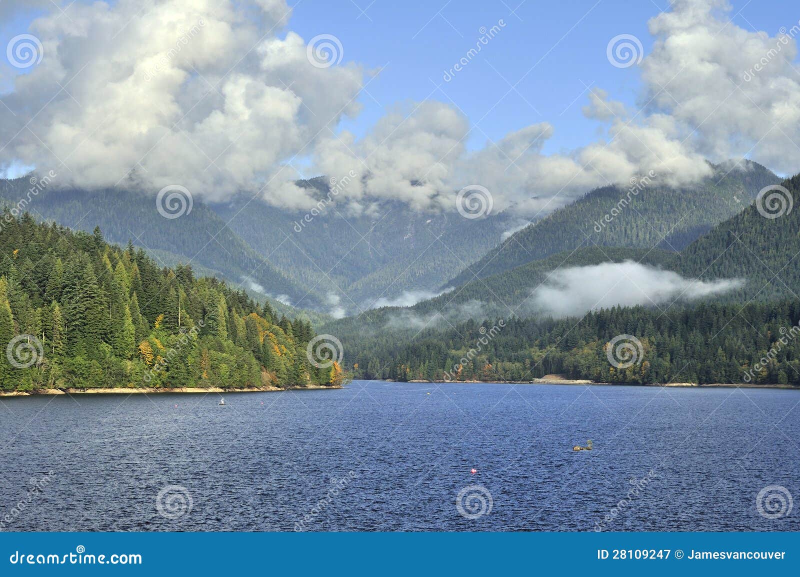 Capilano Lake stock image. Image of lawn, beautiful, control 28109247