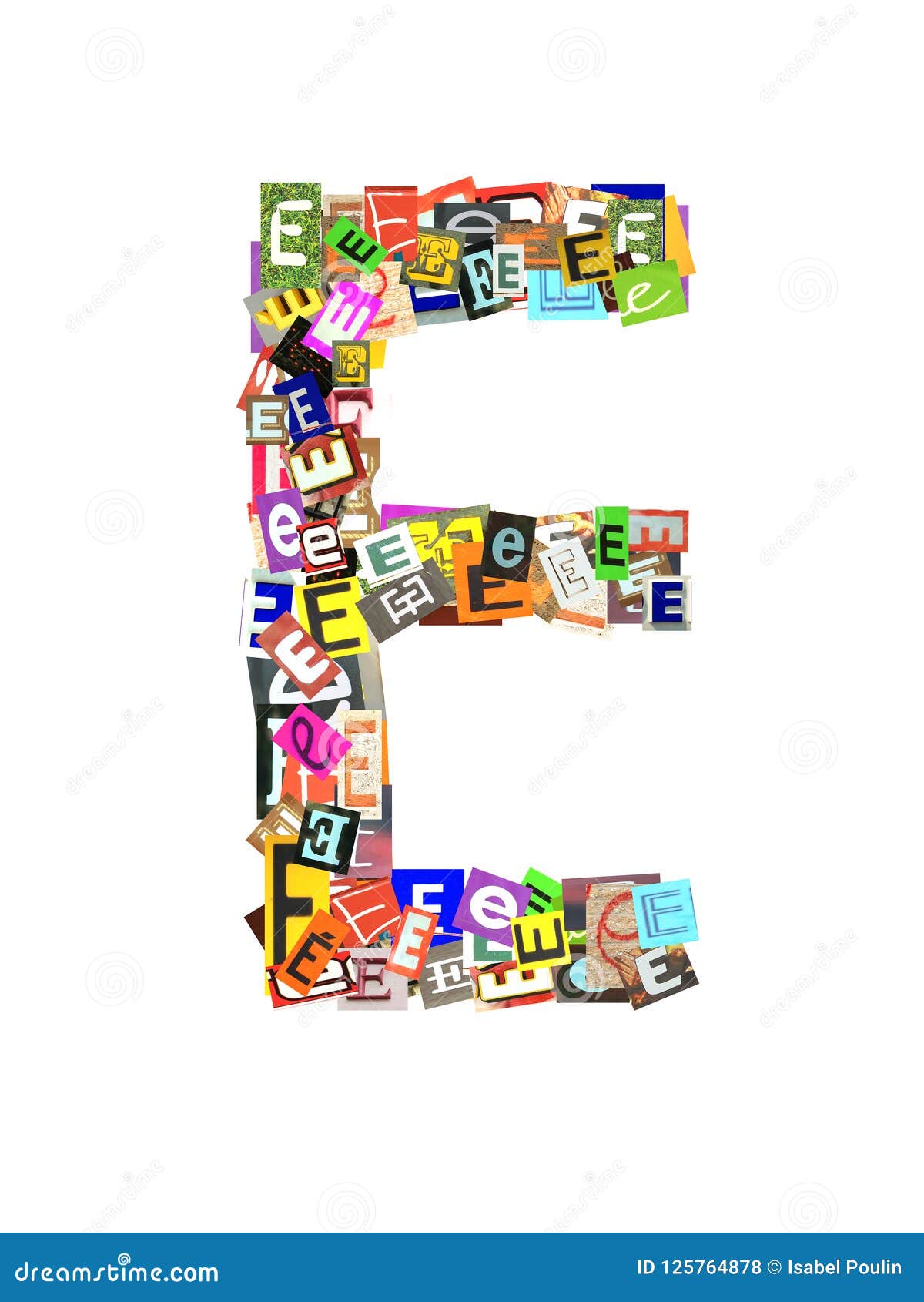 Capital letter  E on white stock photo Image of creative 