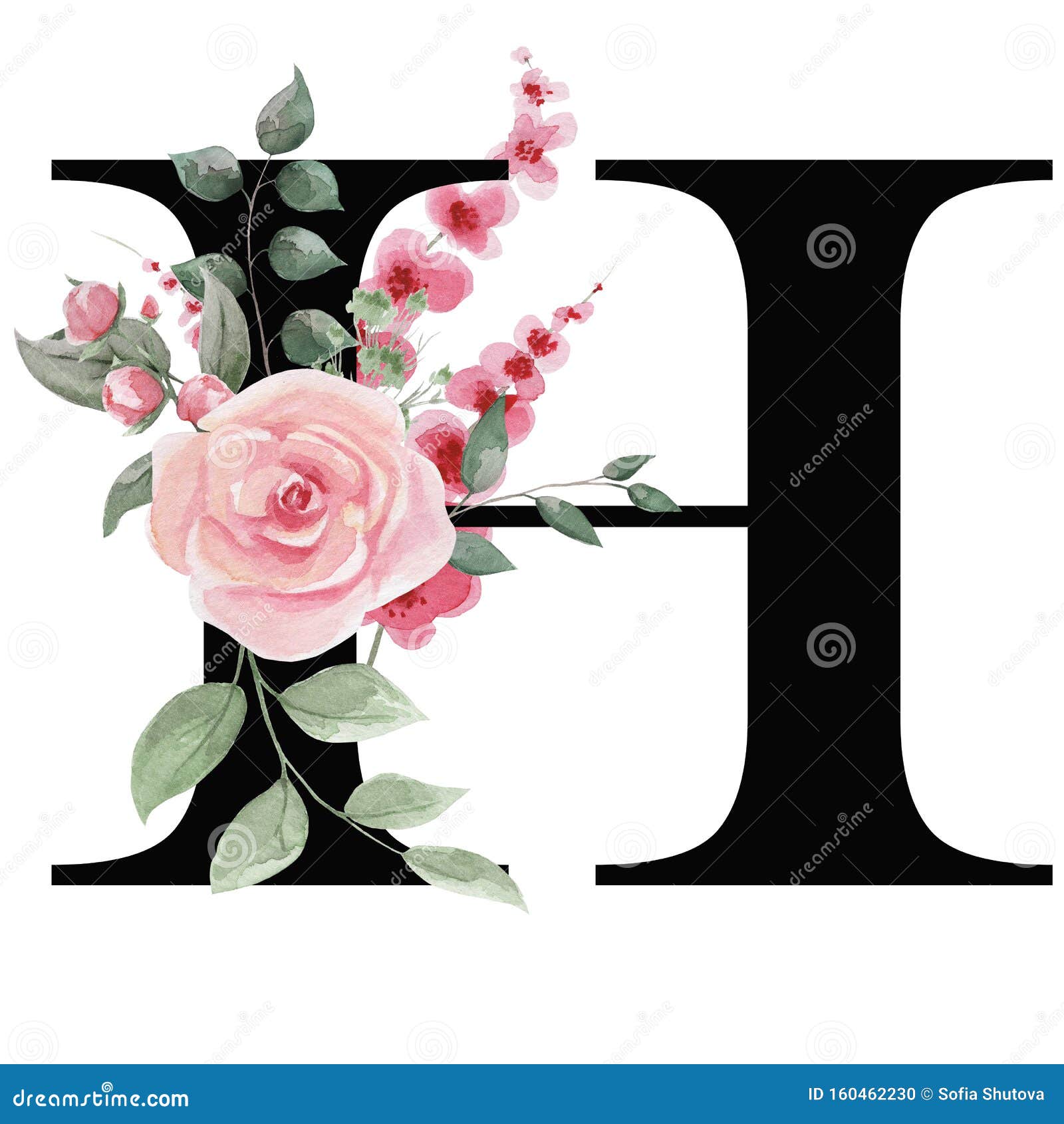 Capital Letter H for Text Design, Holiday Cards, Decor and Design of Text  Messages, Wedding Invitations. Stock Illustration - Illustration of  alphabet, greeting: 160462230