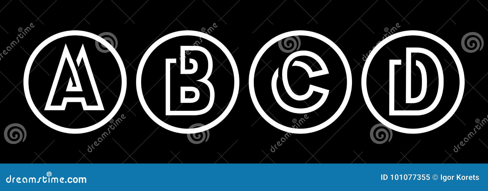 Abcd logo design Stock Vector Images - Alamy