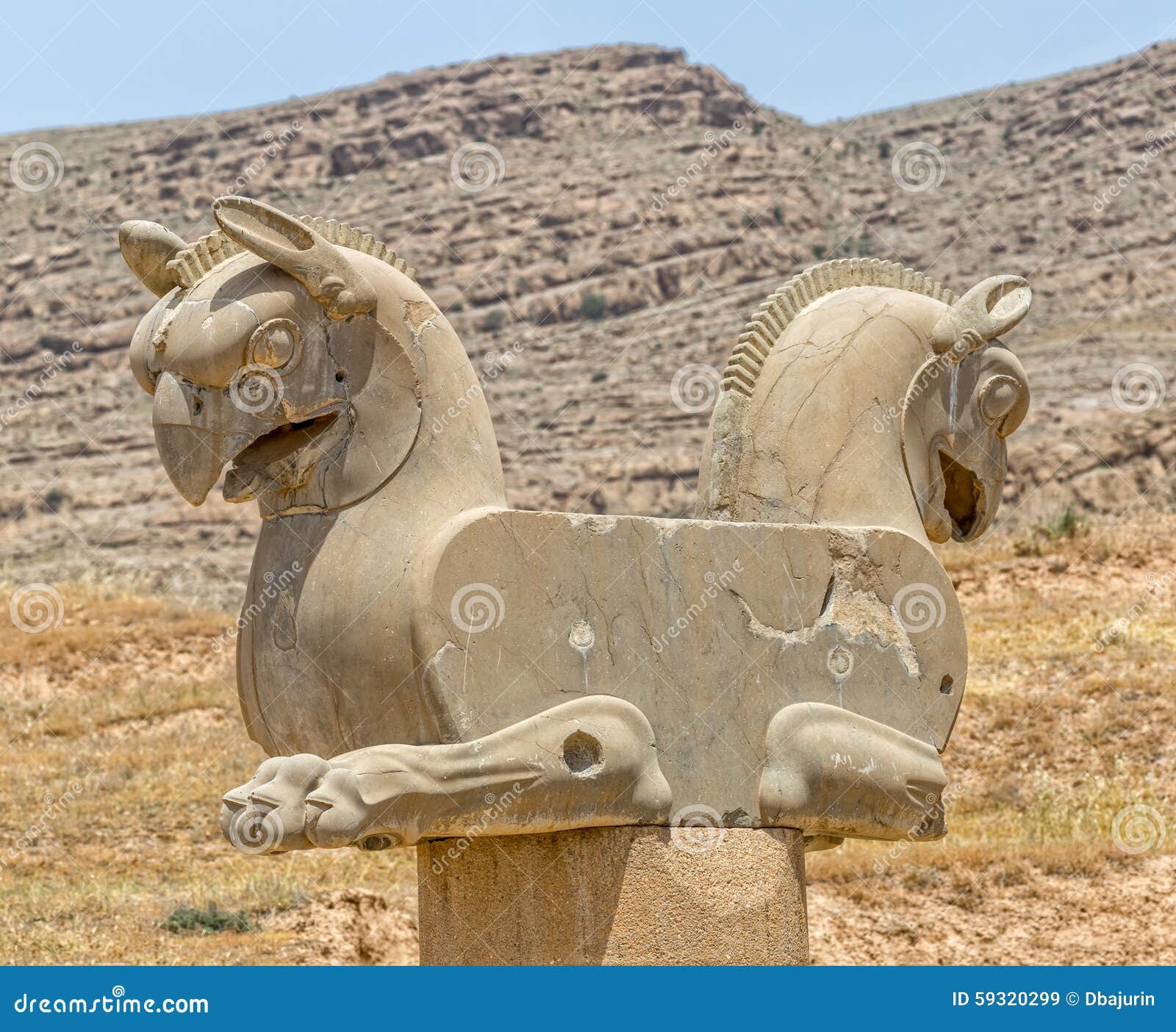 Capital Persepolis De Griffon Image stock Image du nationale, logo