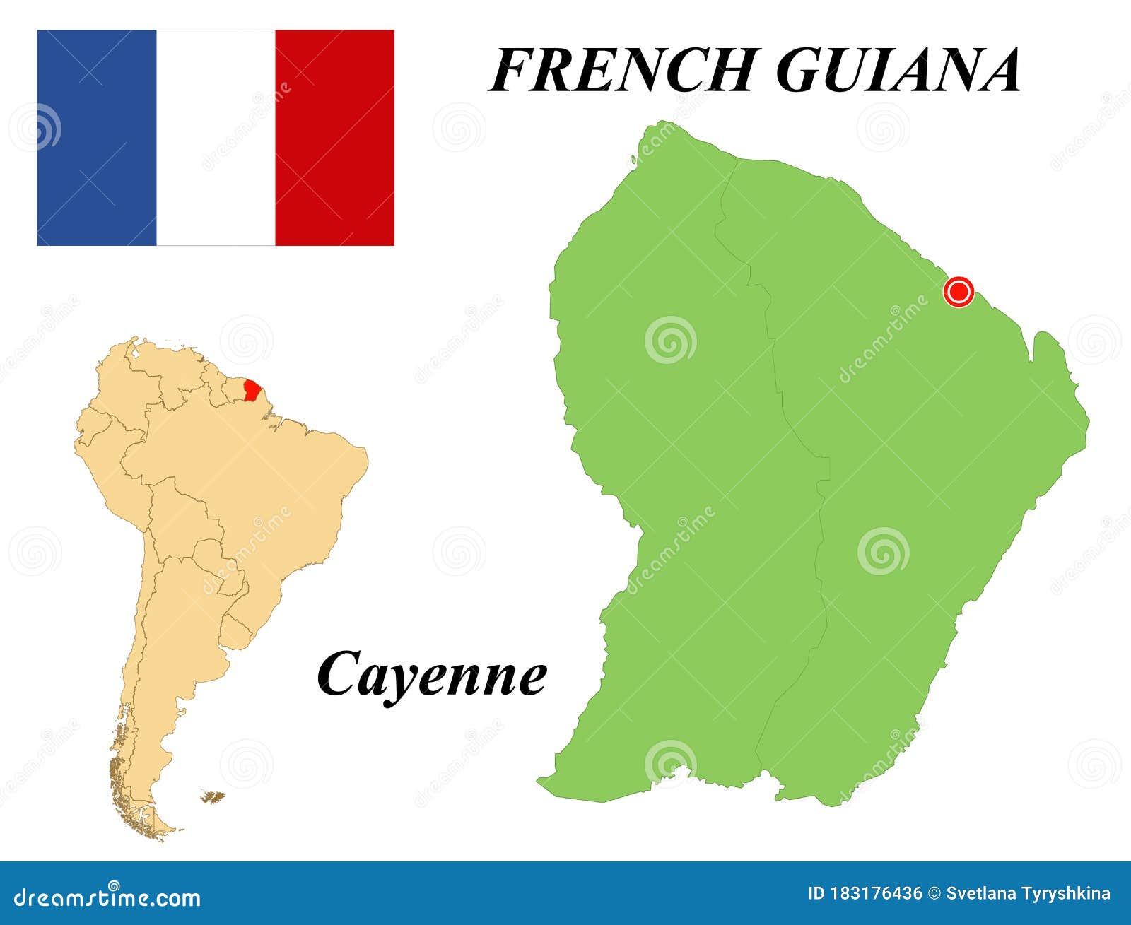 Guyane française: situation géographique