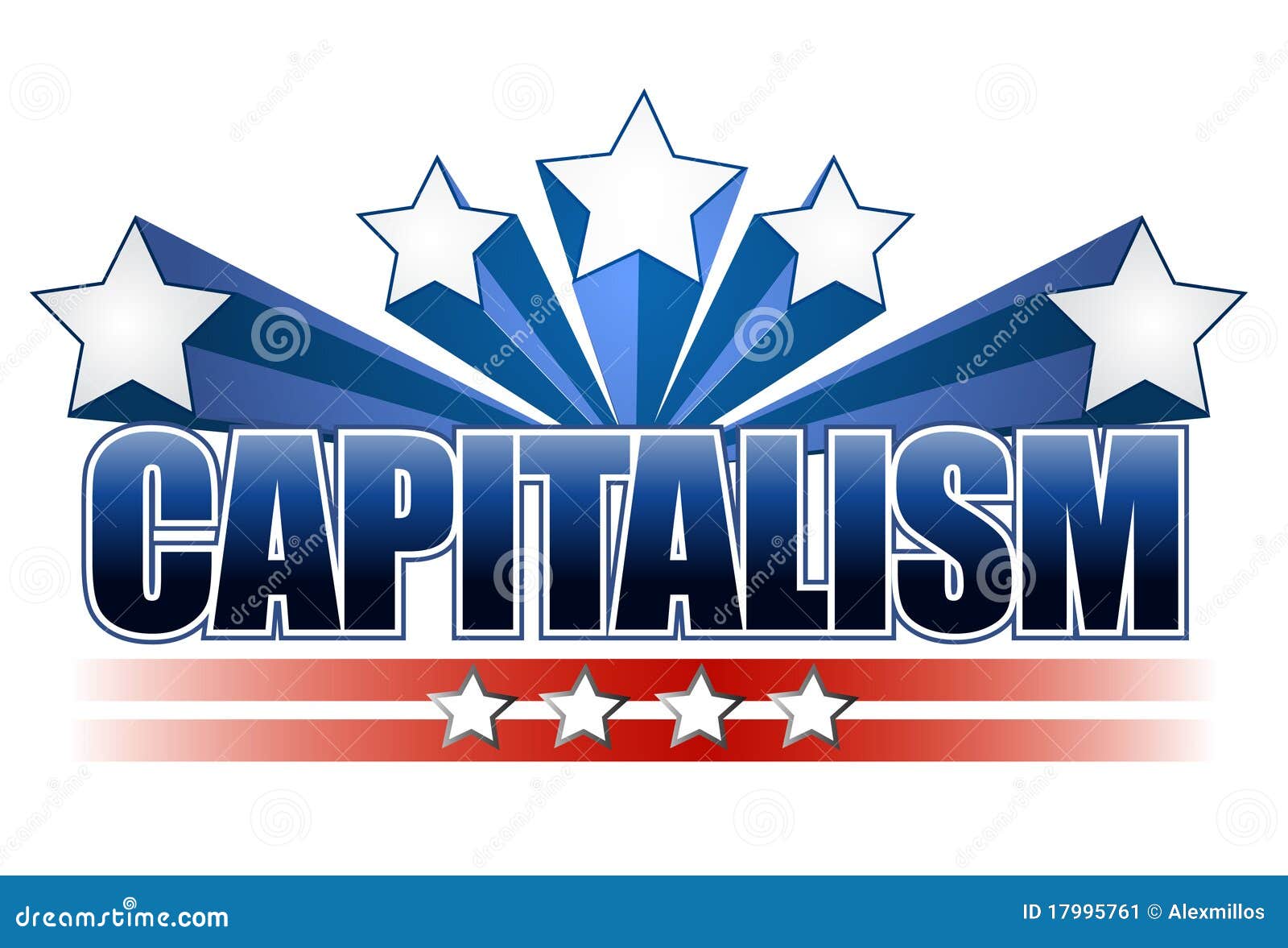 Capitalism sign stock vector. Image of star, gradient - 17995761