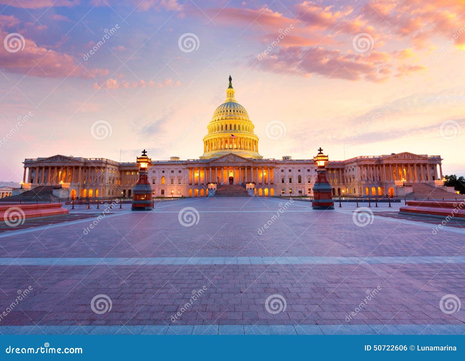 capitol building washington dc sunset us congress