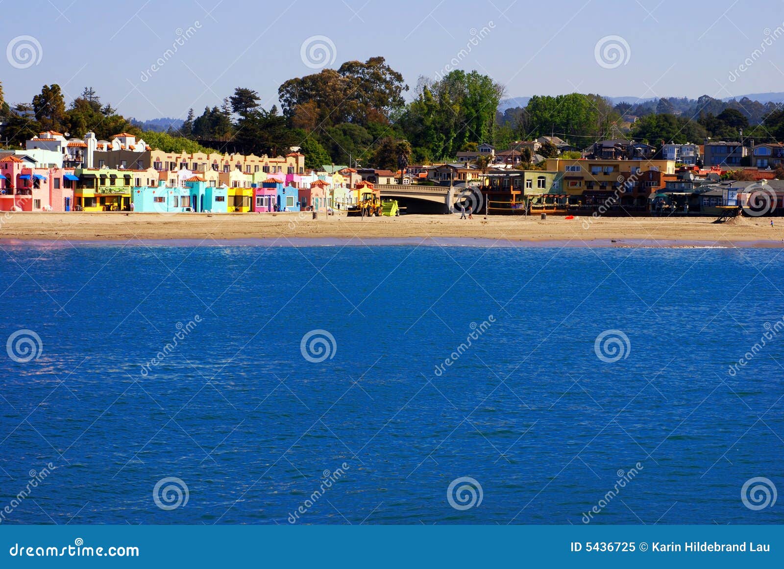 Capitola Village stock image. Image of shore, town, tourism 5436725
