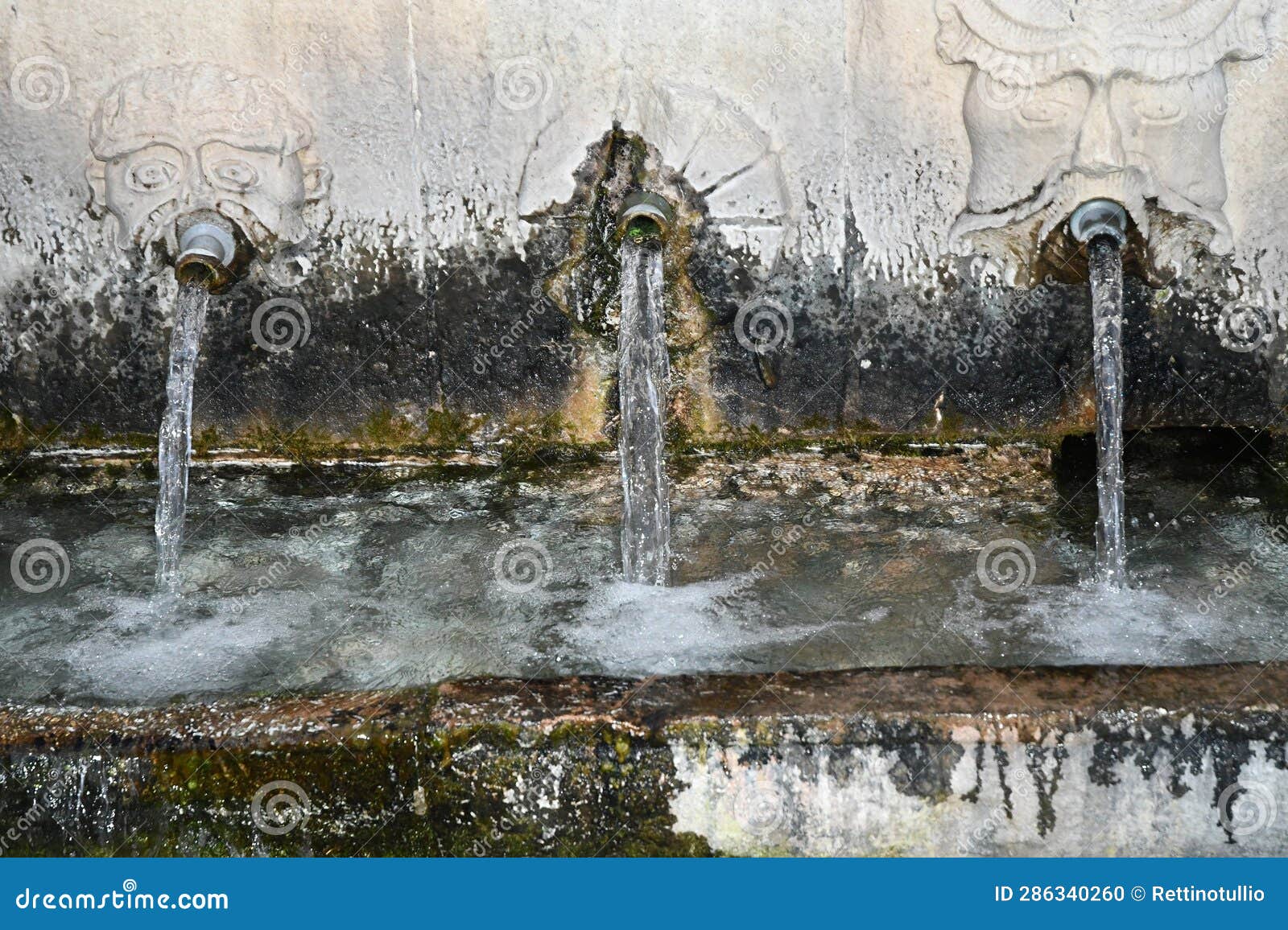 capodacqua spring and fountain. st. wolf. benevento
