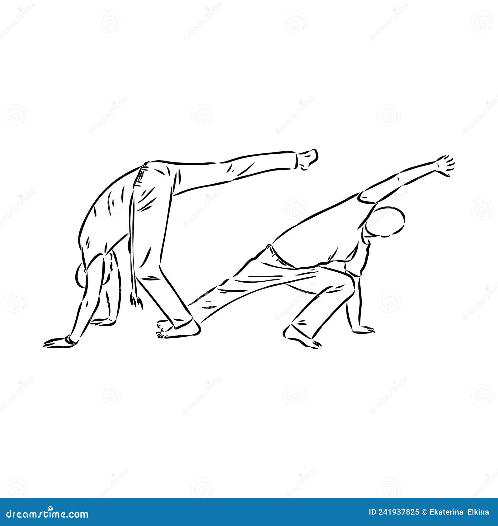 Capoeira Icon Silhouette Illustration. Dance and Sport Brazilian Vector ...