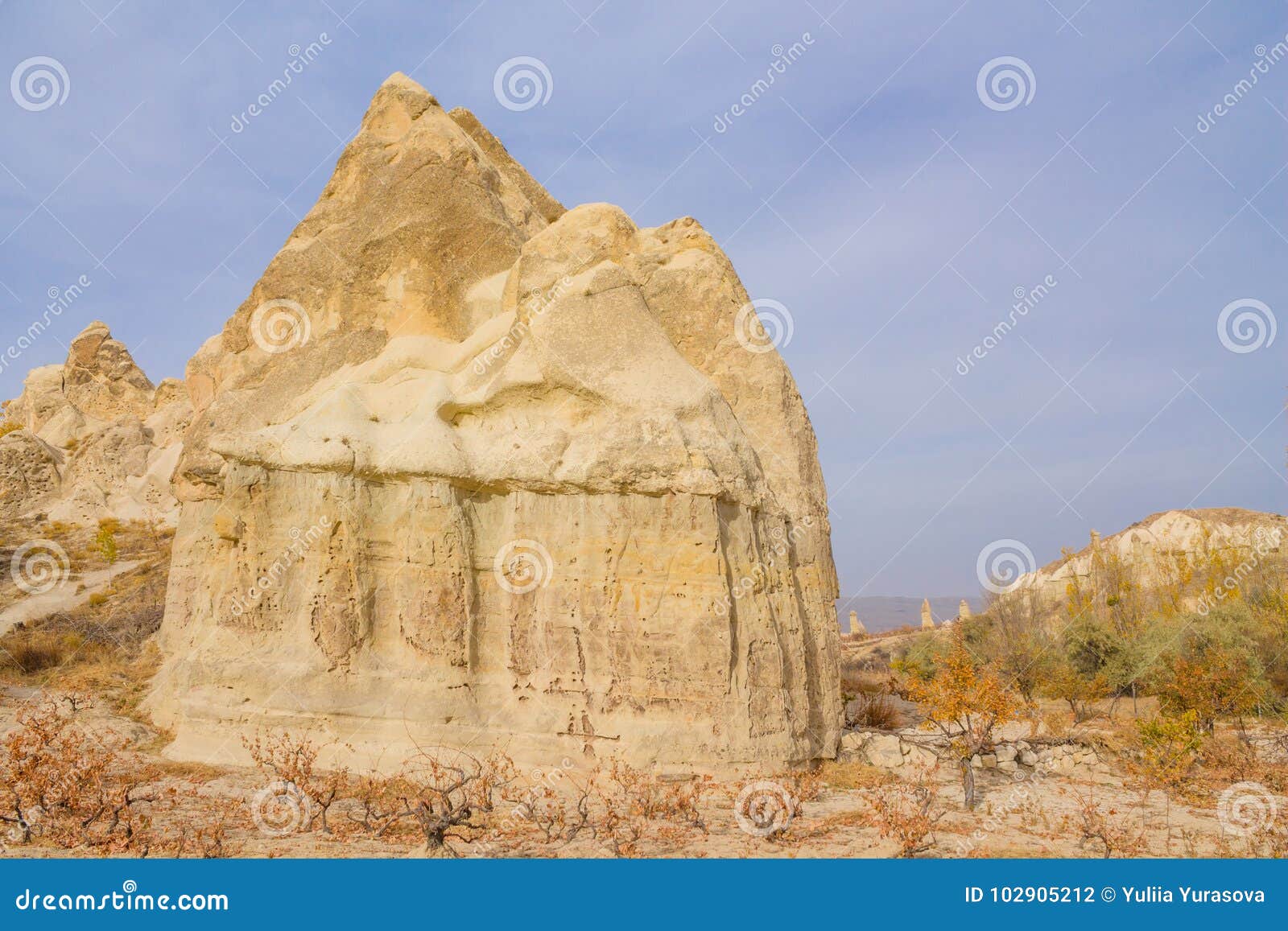 Cappadocia Tuff Formations Landscape Stock Photo - Image ...