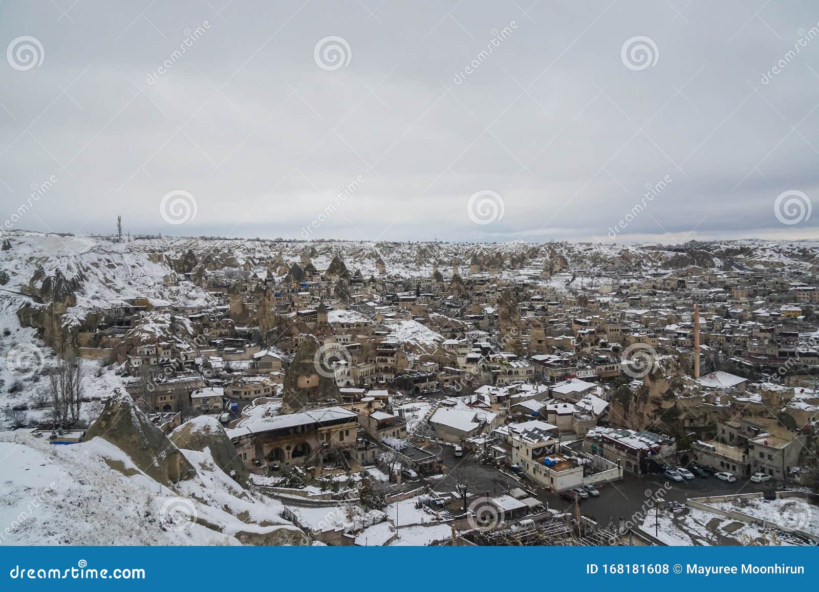 Cappadocia / Turkey December 10 2019 Top View Cappadocia City