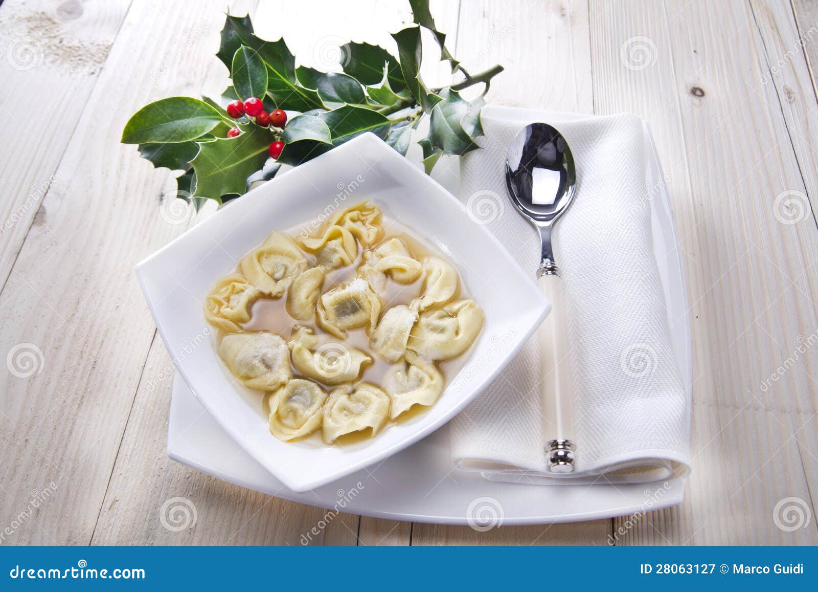 Cappelletti in Broth, Typical Italian Pasta Stock Image Image of