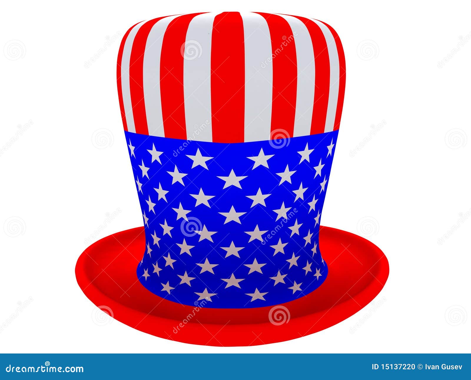 Cappello Di Peluche Zio Sam Boland - Cilindro America Stelle E Strisce - Foto 3