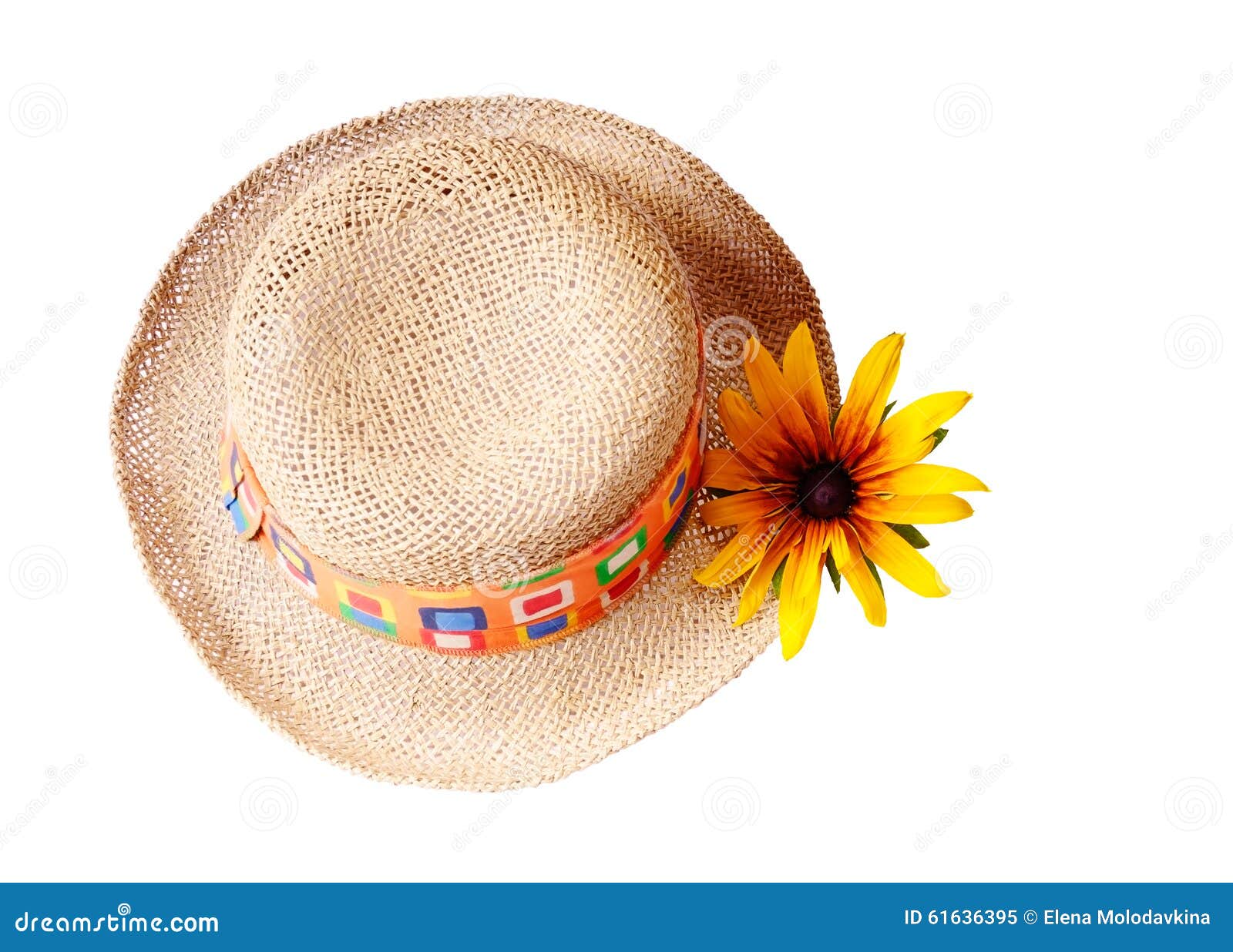 Cappello Di Paglia Con Borsa Per Bambine - Set Spiaggia Decorazione Margherita - 2-4 Anni