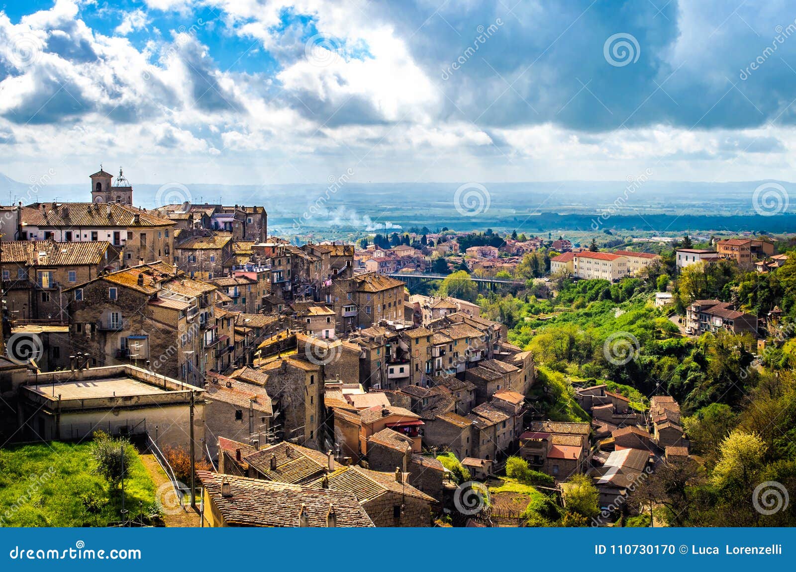 caprarola latium village panorama - landscapes viterbo province - italy