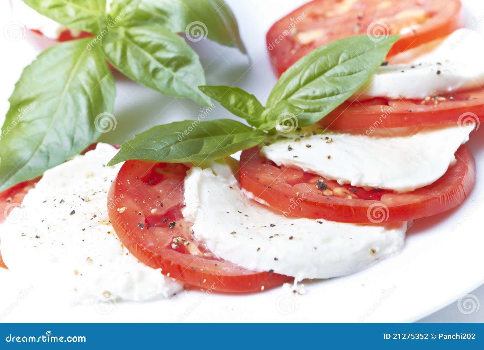 Caprese insalata stock photo. Image of restaurant, diet 21275352