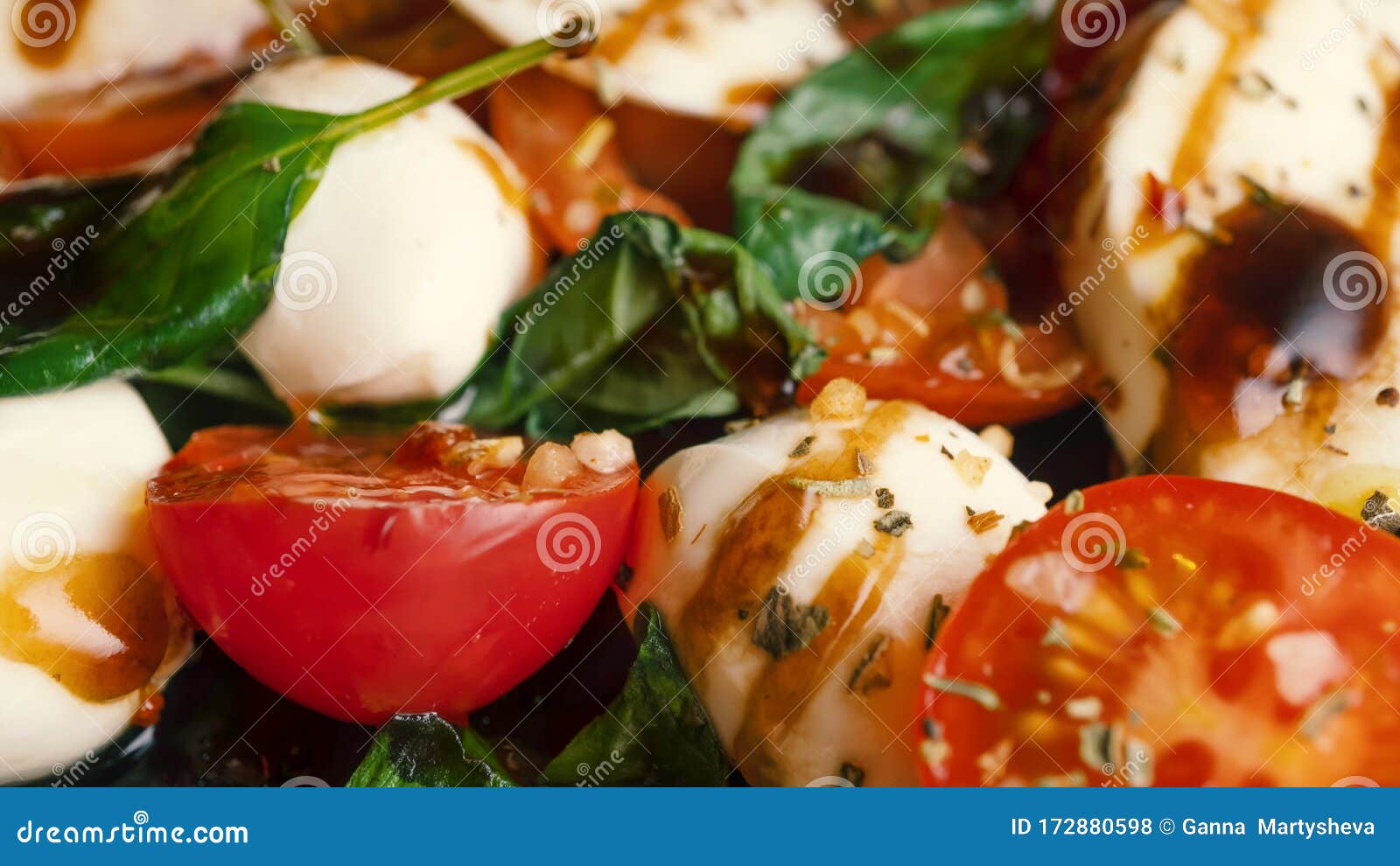 Caprese Pasta Recipe, Tomatoes Mozzarella, Caprese, Buffalo Mozzarella Cheese, Bocconcini, Cherry Tomato Basil, Stock - Image of diet, meal: 172880598