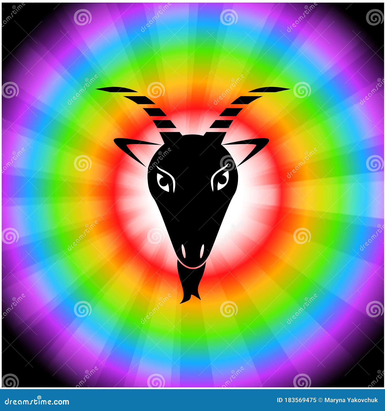 The Capricorn Sign Stock Vector Illustration Of Capricorn The Capricorn Sign Stock Vector Illustration Of Capricorn