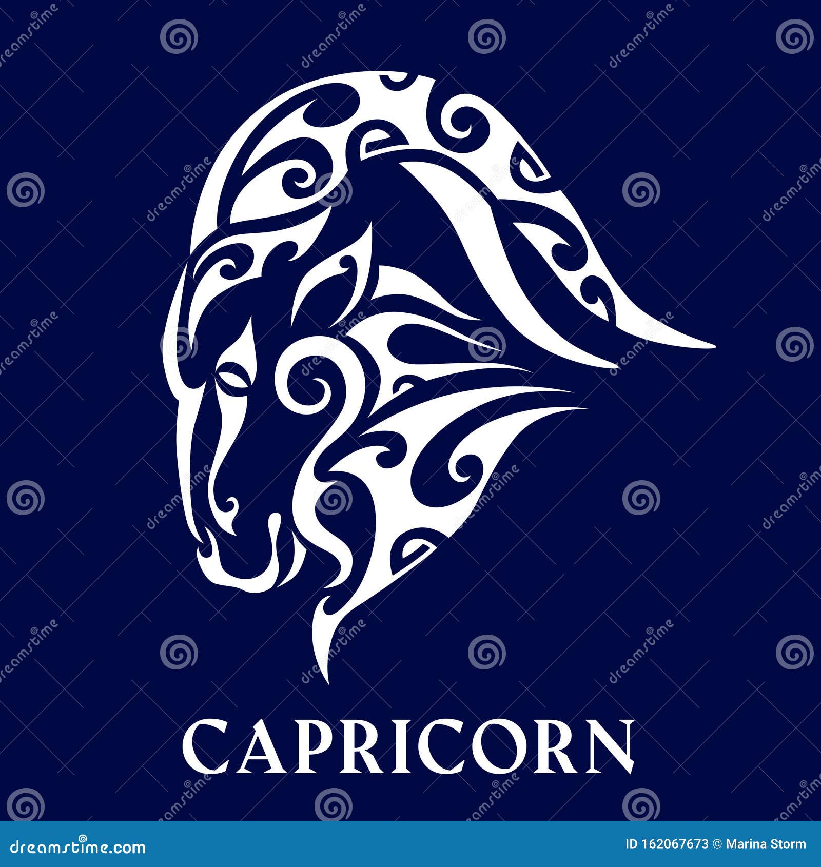 Capricorn. Tattoo Maori Tribal Style. Horoscope. Astrological Zodiac Sign  Stock Vector - Illustration of icon, constellation: 162067673