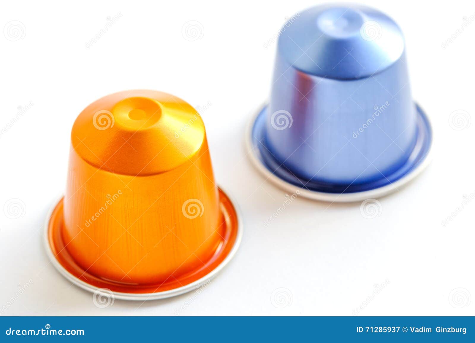 Capsule Coffee on a White Background Isolated Stock Image Image of