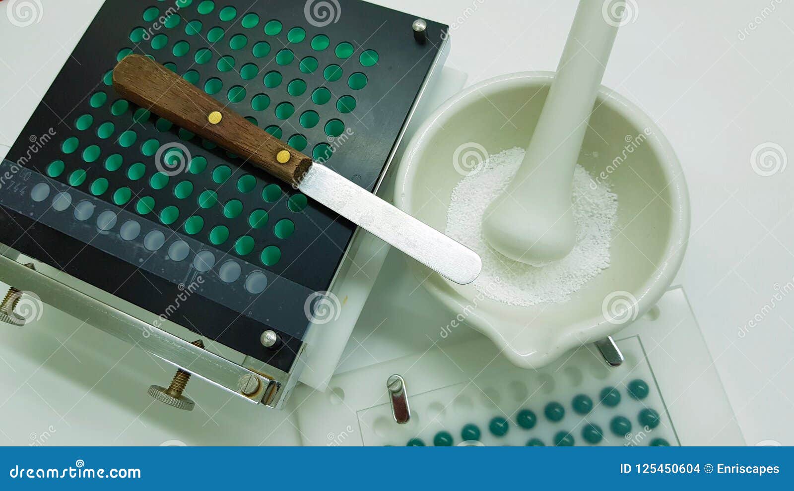Capsules Compounding in the Laboratory Stock Photo Image of medical