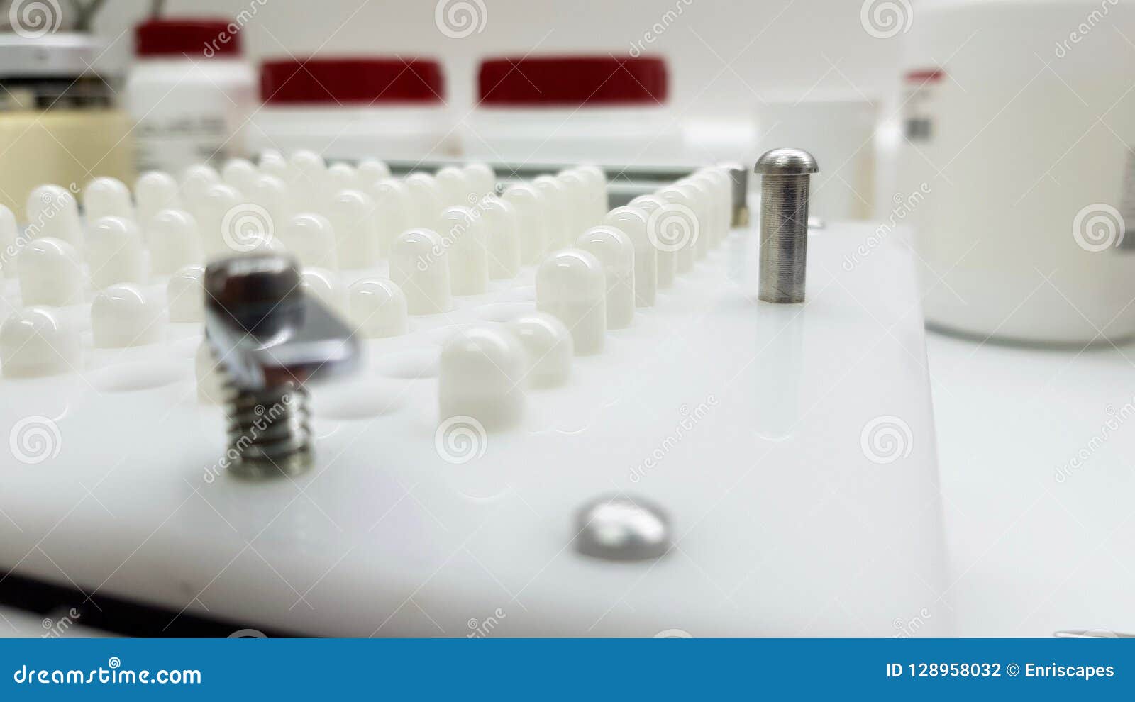 Capsules compounding stock photo. Image of pharmacist 128958032