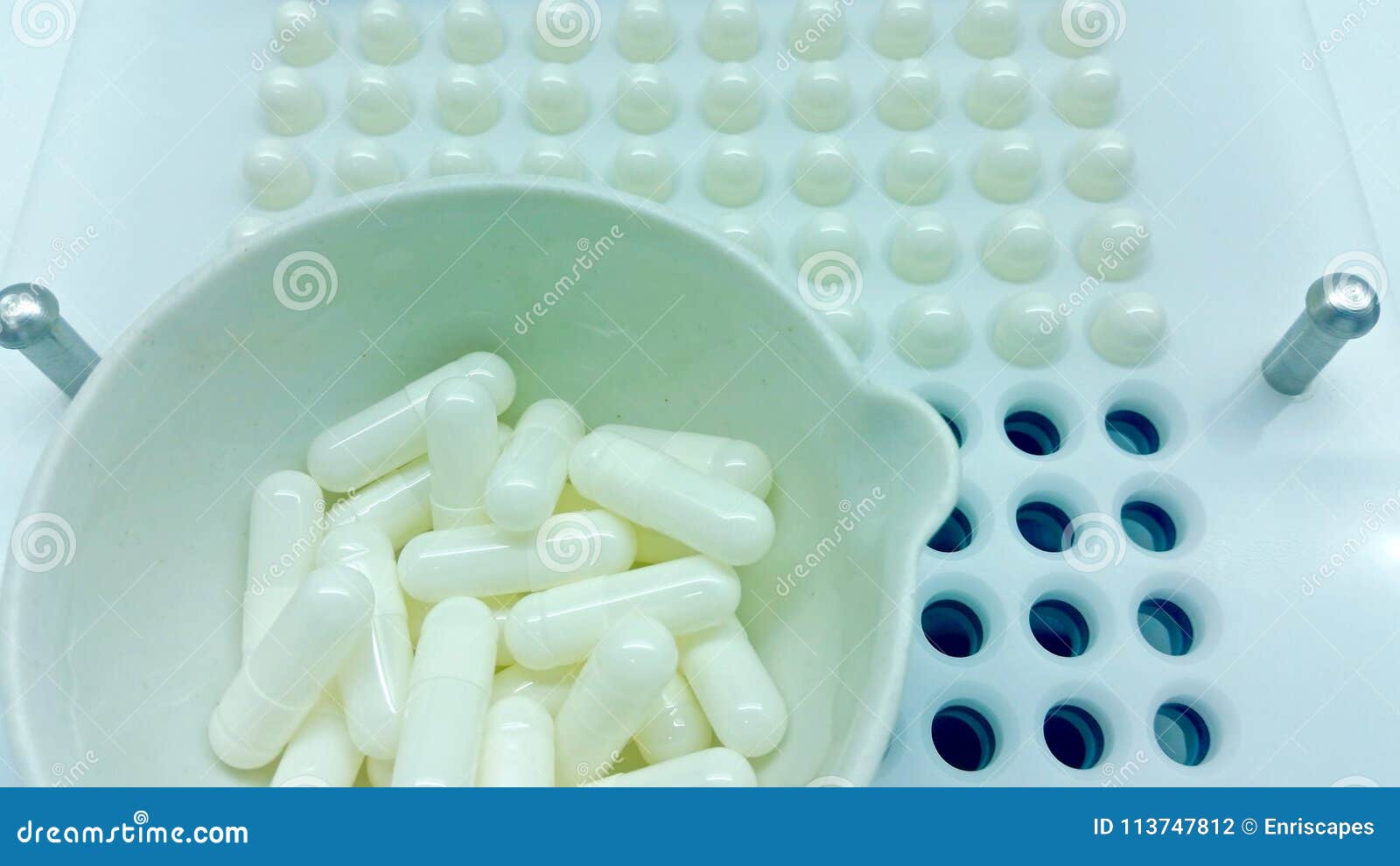 Capsules Compounding in the Pharmacy Laboratory Stock Photo Image of