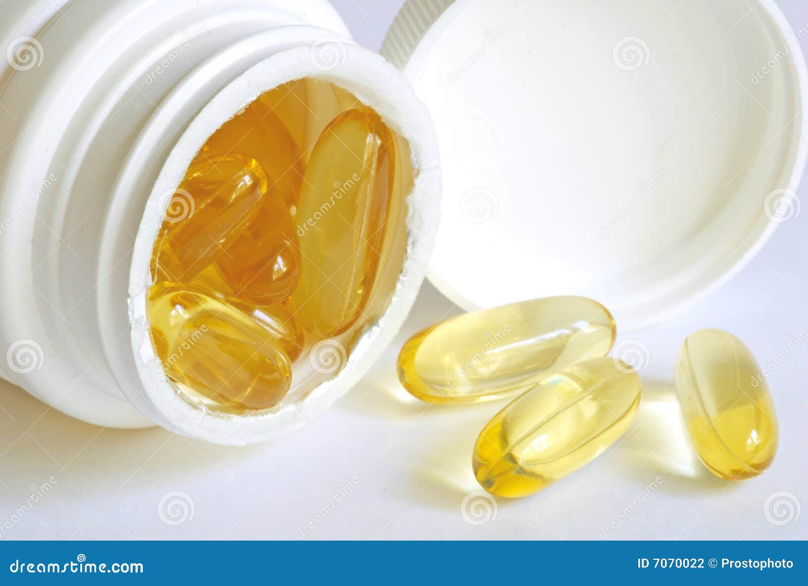 Capsules Dietary Supplement Stock Photo Image of yellow, silver 7070022