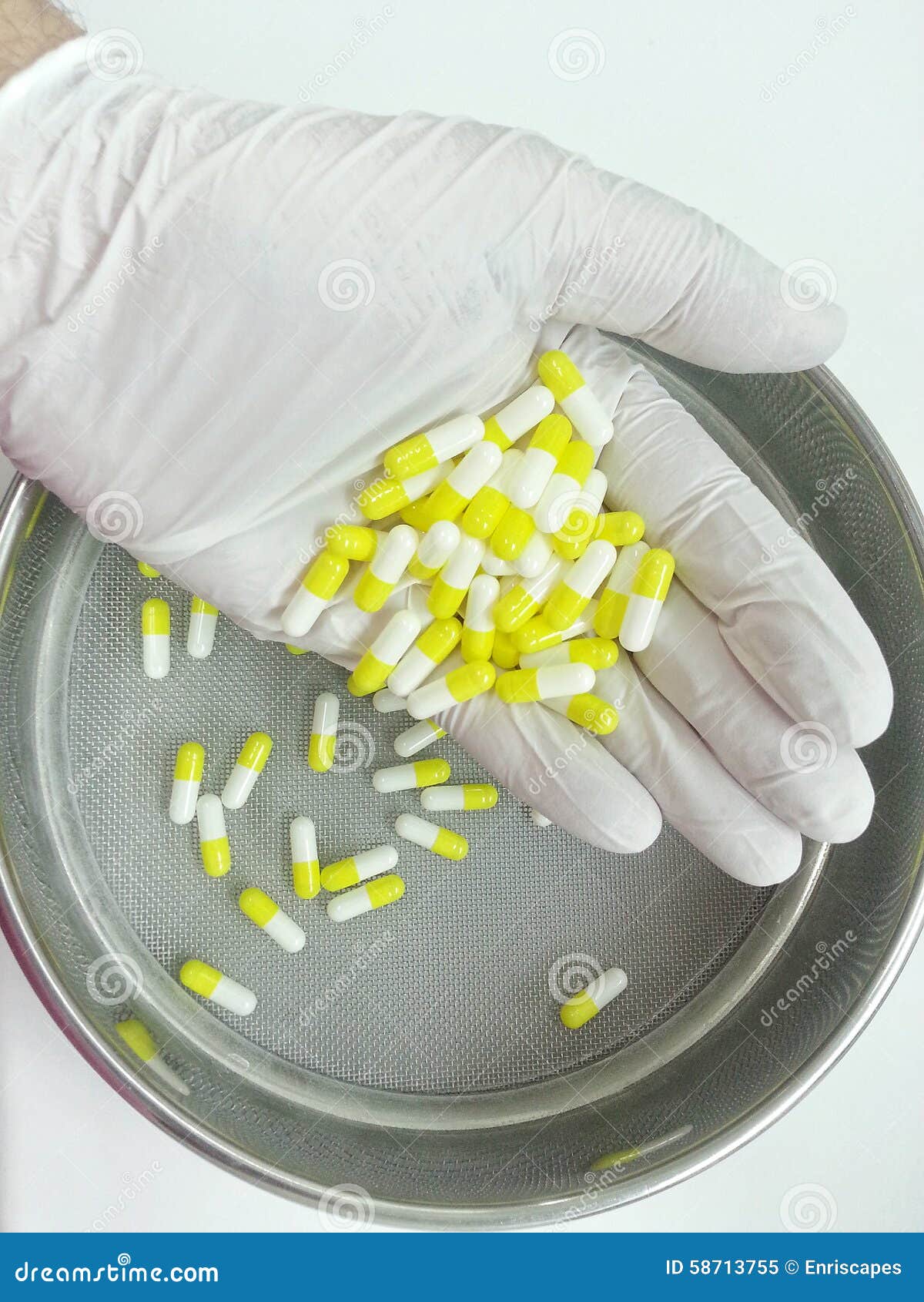Capsules in laboratory stock image. Image of material 58713755
