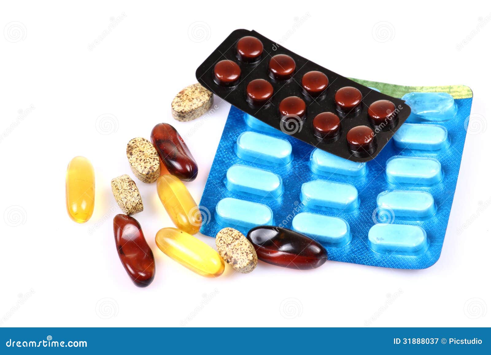 Capsules and tablets stock image. Image of linseed, healthy 31888037