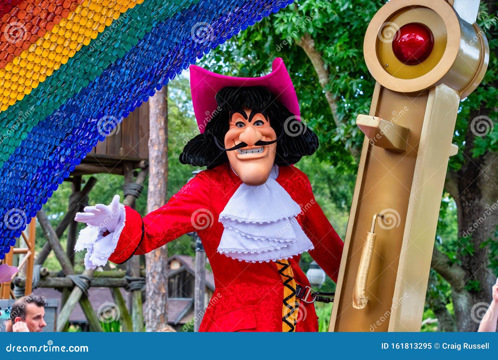 Captain Hook Character from the Festival of Fantasy Parade