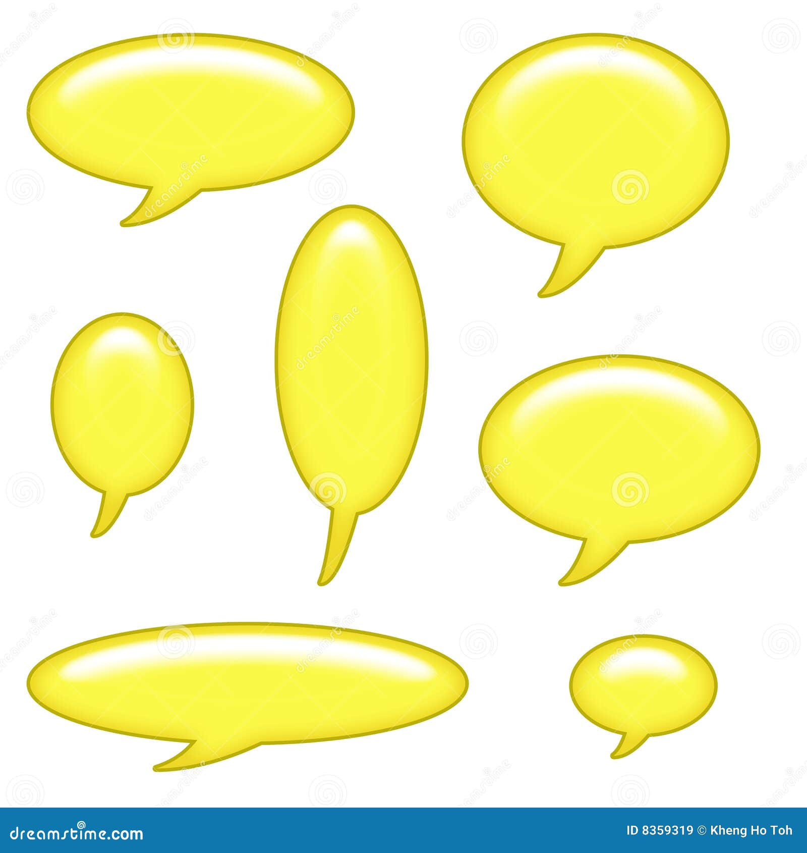 caption bubbles clip art