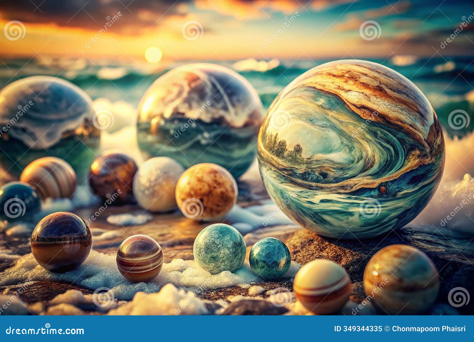 captivating abstract ocean art a vintage tapestry of natural luxury stones unveiling natures timeless elegance and