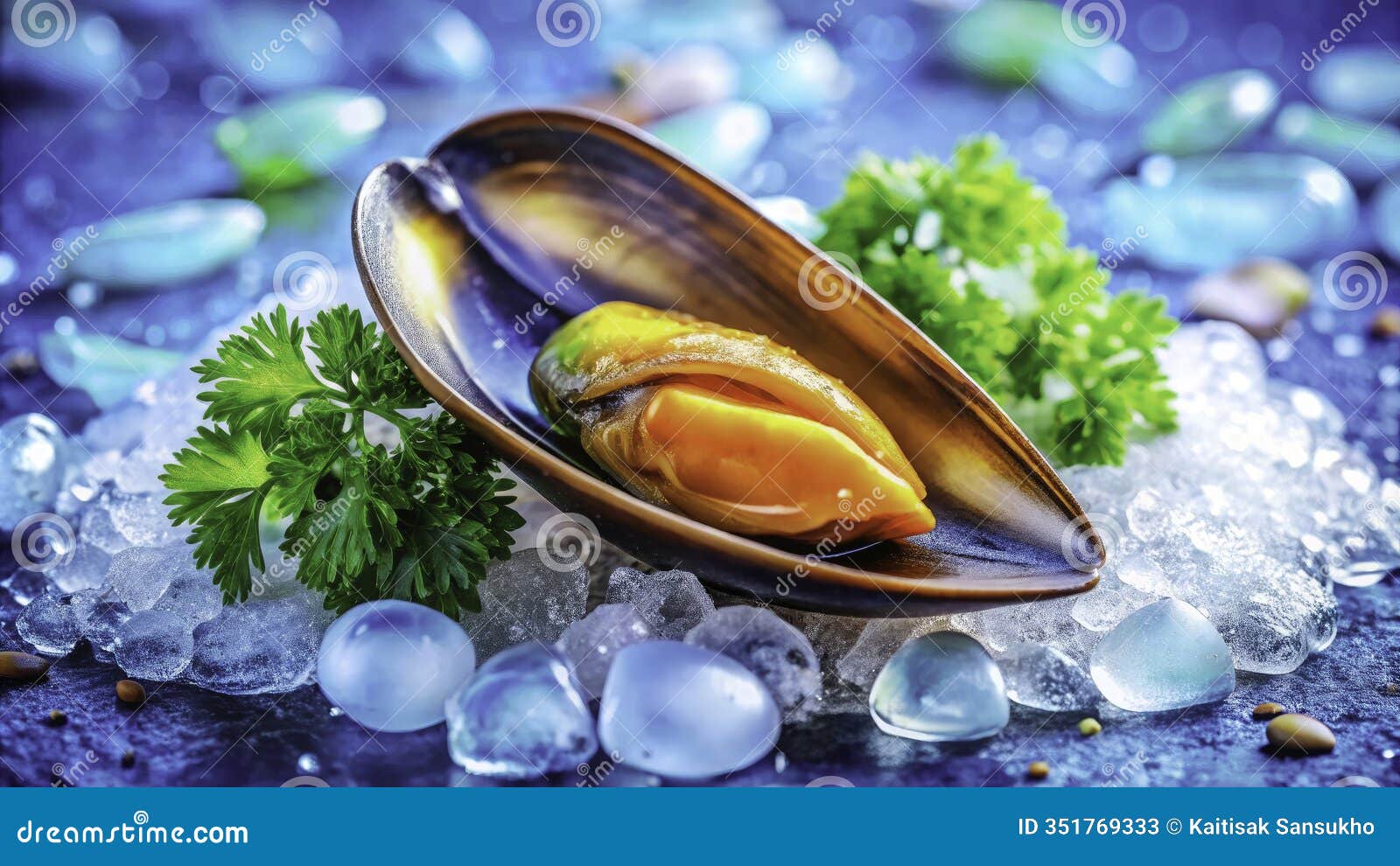vibrant frozen mussel color icon a delicious   for seafood packaging restaurant menus and culinary