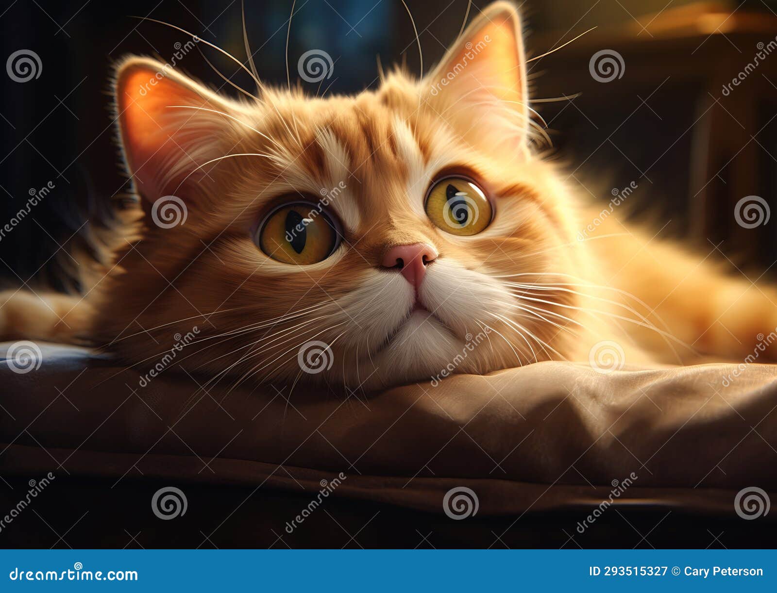 captivating cutie: a feline's patient ponderings for food on a c