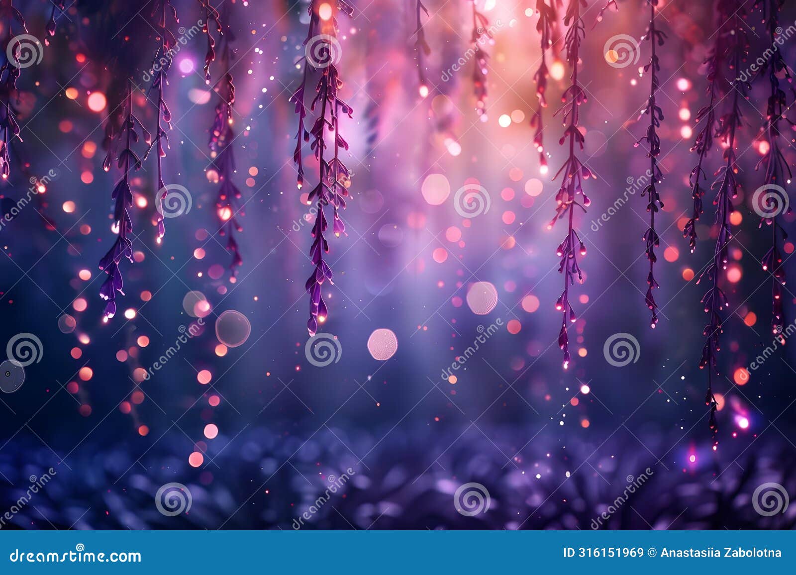 concept captivating display of shimmering lights and cascading stars in augmented reality