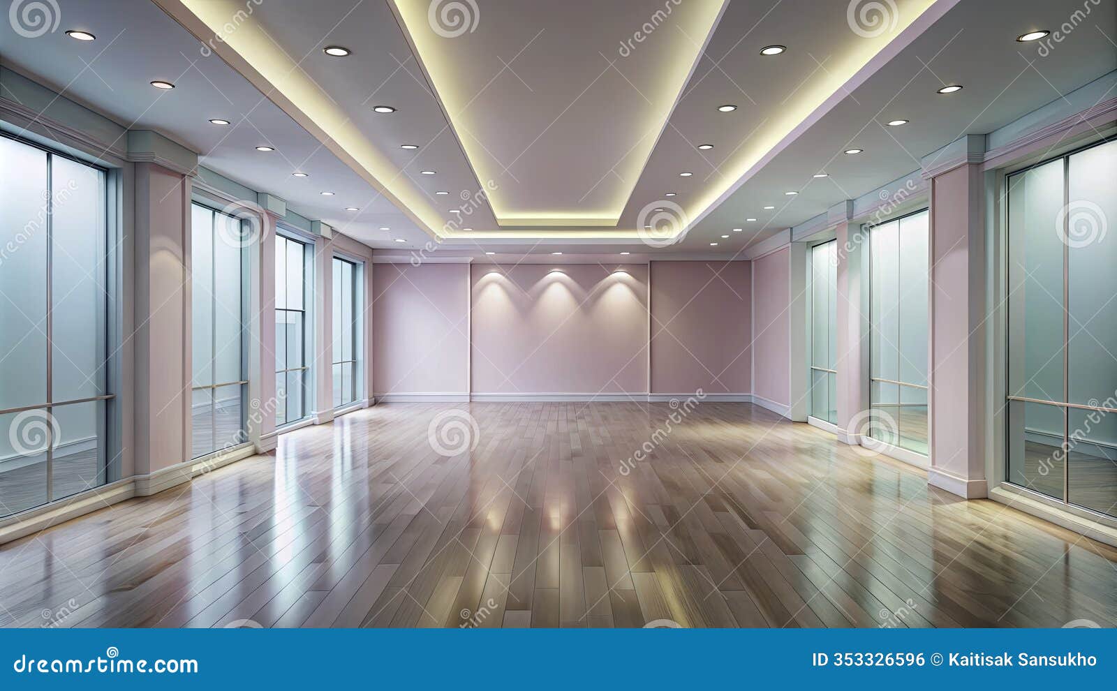 inspiring empty pink room pastel hues soft lighting and modern minimalist  for interior inspiration