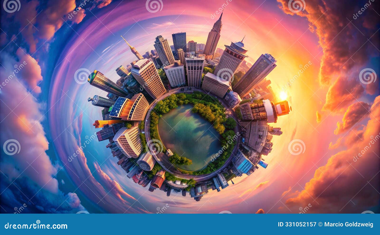 tiny world with buildings and houses, a funny . featuring captivating details and a playful atmosphere. ai generated.