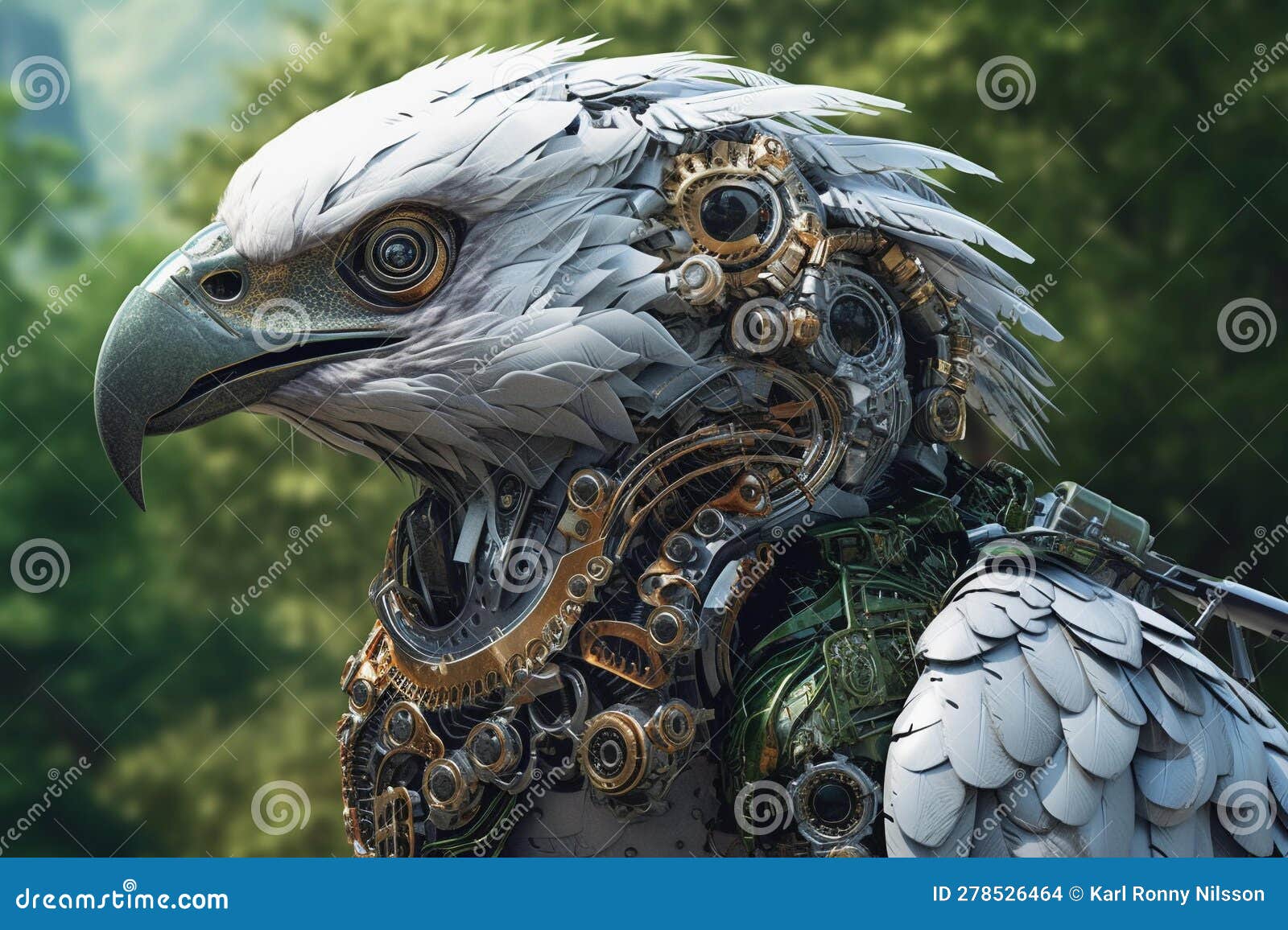 eagle resting in mountainous terrain (generative ai)