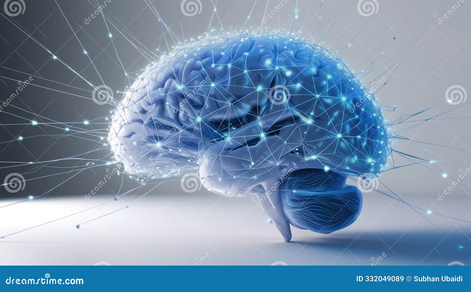 a glowing visualization of the mind's complexity