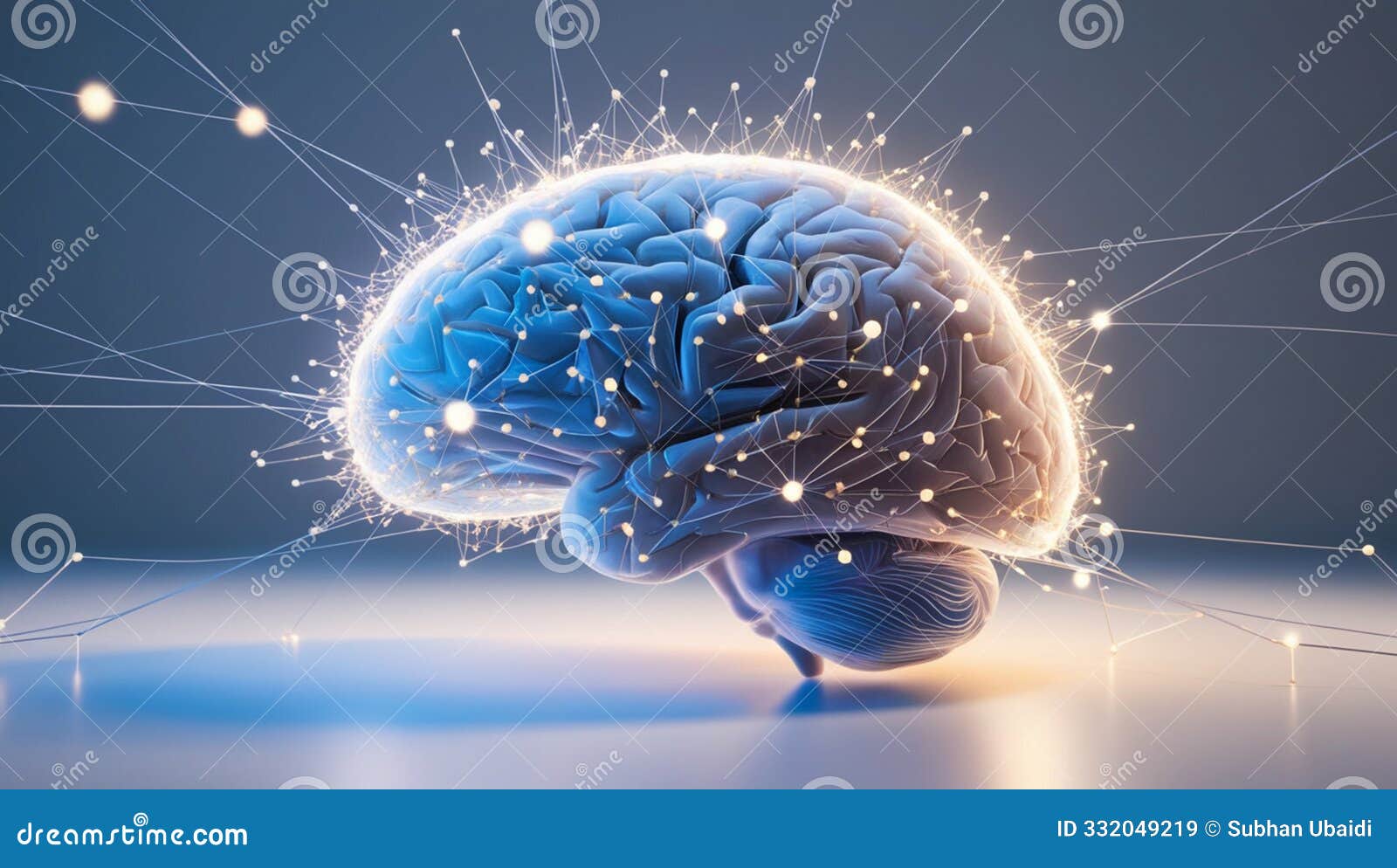 a glowing visualization of the mind's complexity
