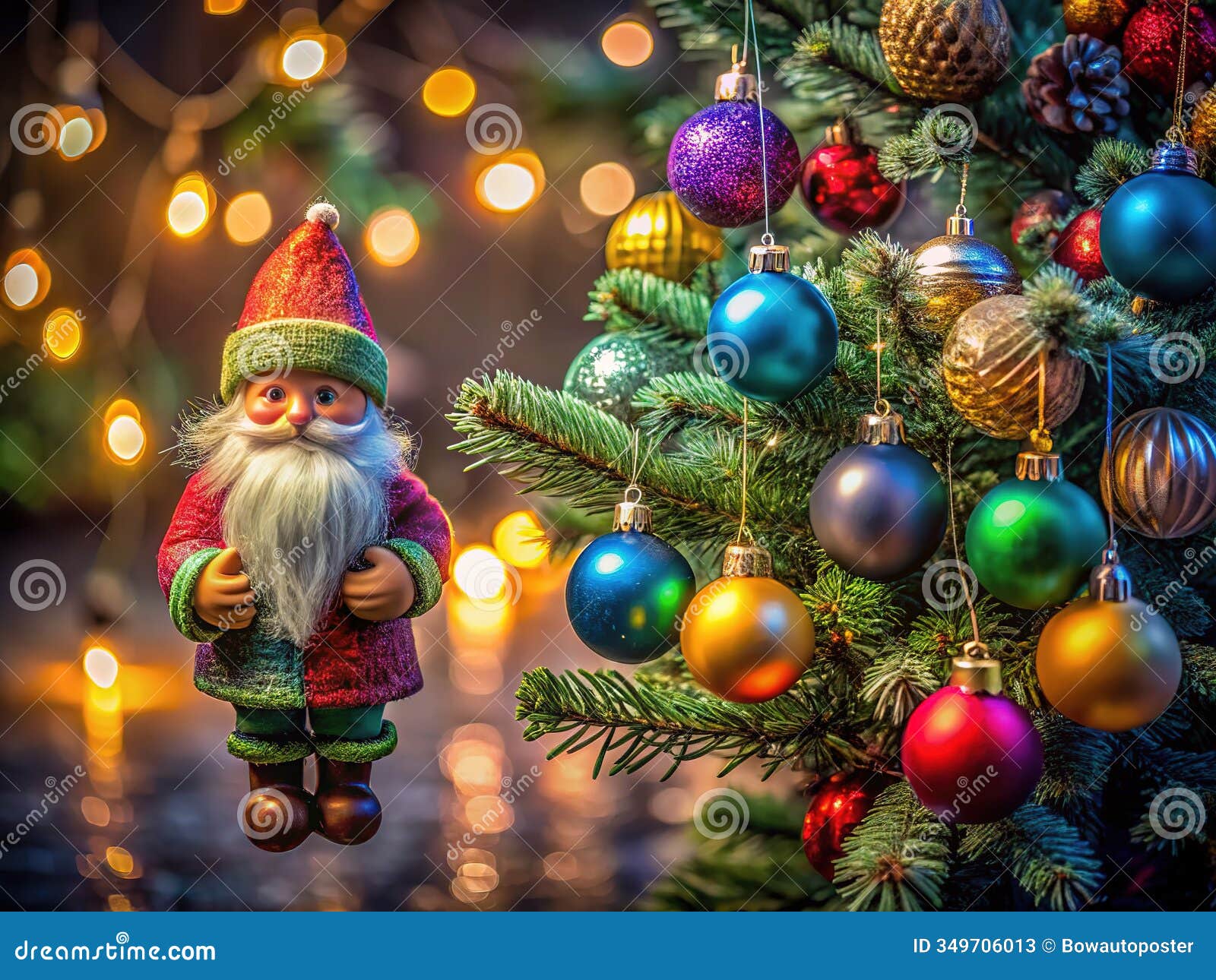 urban exploration christmas gnome a new years eve tree scene detailed photography of abandoned building decorations