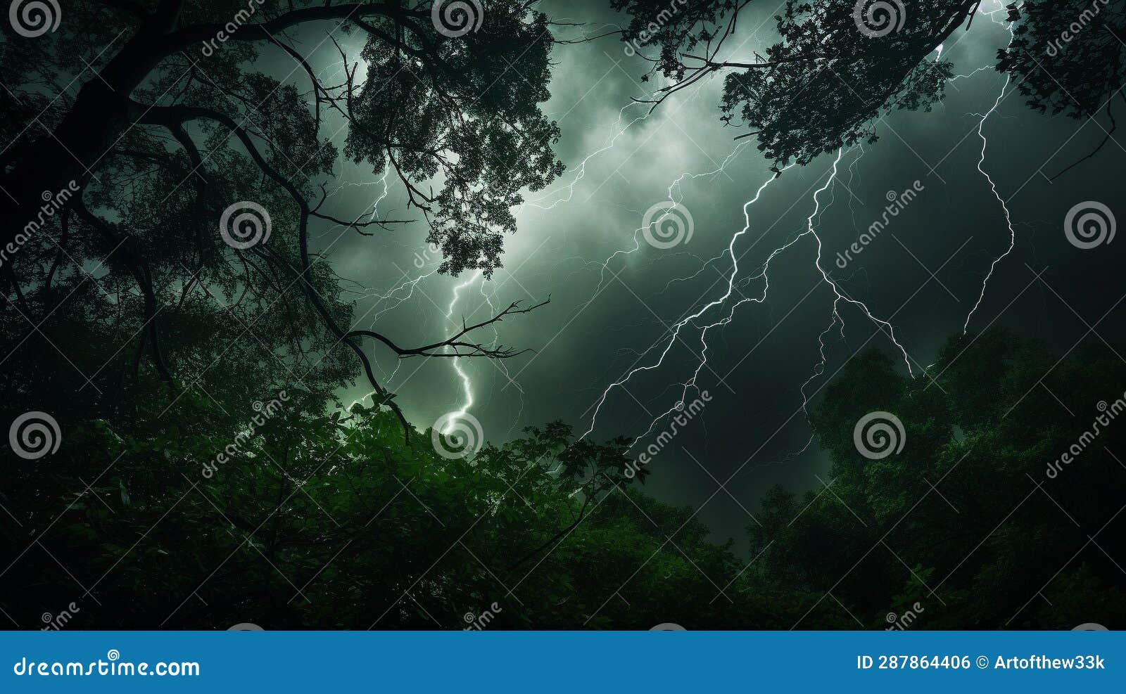 eerie storm unleashed on enchanting forest