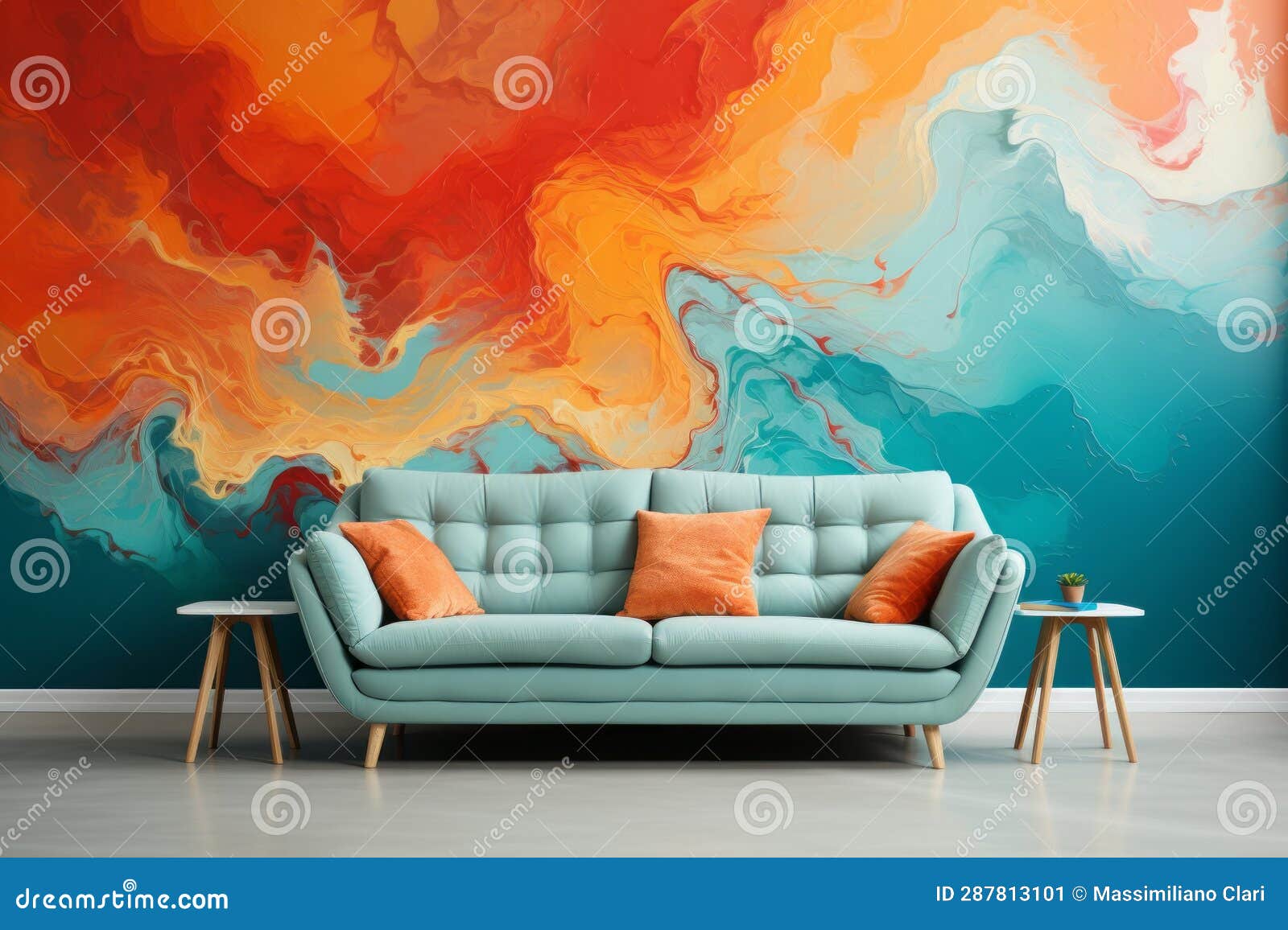 a captivating wallpaper featuring a symphony of acrylic paint textures, creating an abstract and visually striking pattern.